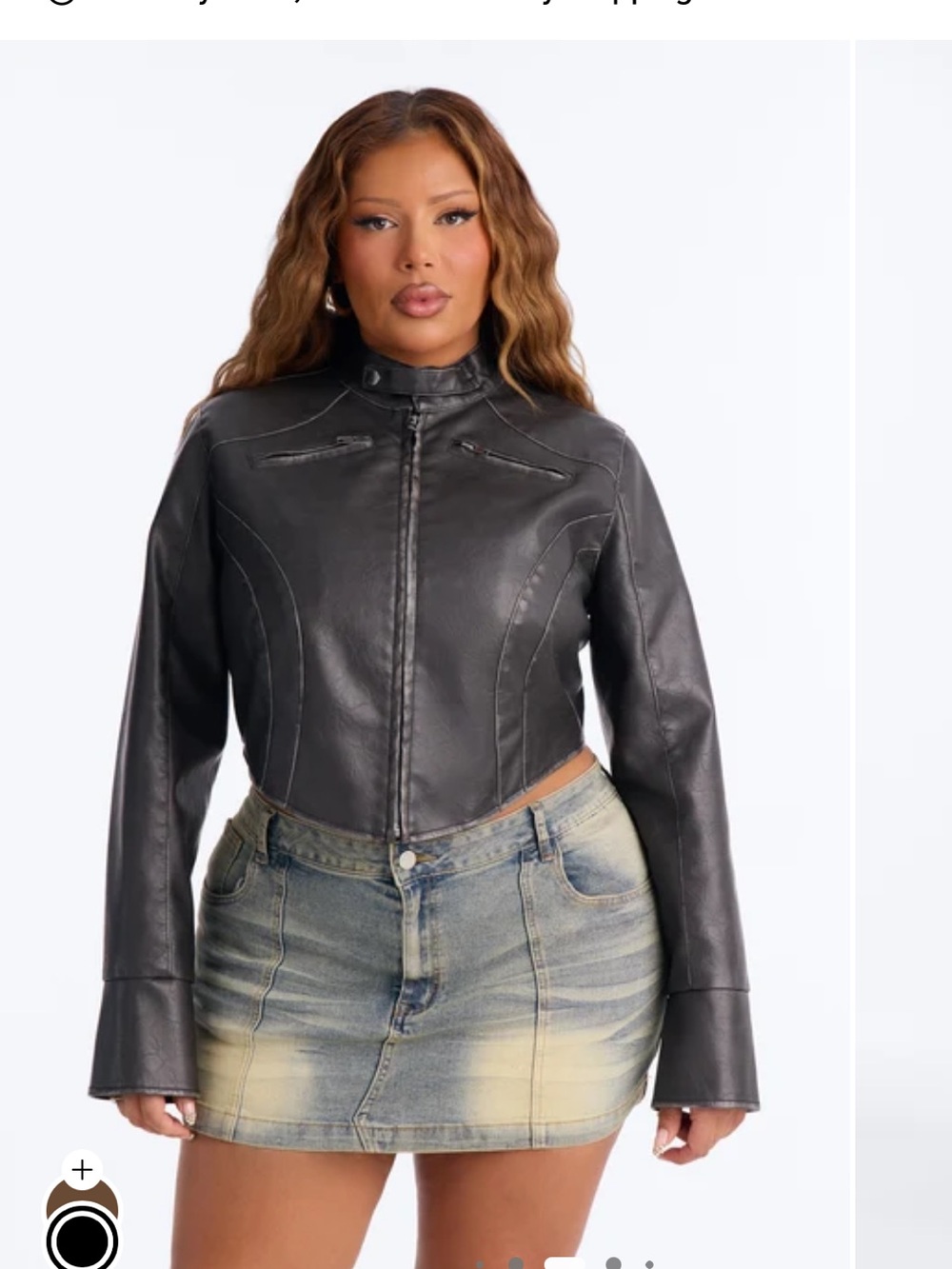 NWOT FASHION NOVA FAUX LEATHER JACKET